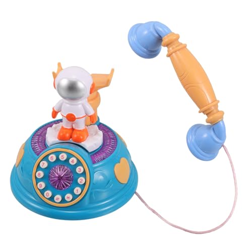 CLISPEED Retro Astronaut Telefonspielzeug mit Licht und Sound Pädagogisches Lernspielzeug für Zuhause und Kindergarten Telefonthema für Kleinkinder von CLISPEED