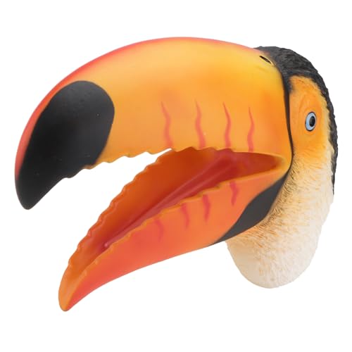 CLISPEED Rote Toucan Handpuppe aus Weichem Interaktives Tier für Fördert Kreativität Koordination und Kommunikative Fähigkeiten für Rollenspiele und Fantasievolles von CLISPEED