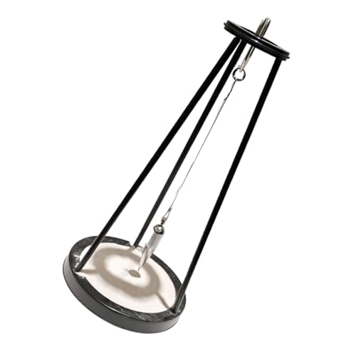 CLISPEED Sandpendel Ornament Schwerkraft Desktop Dekoration Kreatives Schreibtischspielzeug Elegantes Metall Sandbild für Wohnzimmer und Büro Künstlerisches Sandkunstwerk für Entspannung von CLISPEED