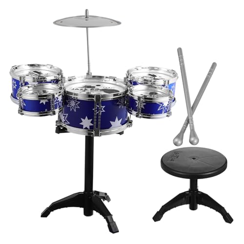CLISPEED Schlagzeug Set mit Hocker Pädagogisches Jazz Drum Set für Kleinkinder Jahre Kreatives Musikinstrument zur Rhythmusförderung und Bühnenfähigkeiten Entwicklung CLISPEED Schlagzeug Set mit Hocker Pädagogisches Jazz Drum Set für Kleinkinder Jahre Kreatives Musikinstrument zur Rhythmusförderung und Bühnenfähigkeiten Entwicklung von CLISPEED