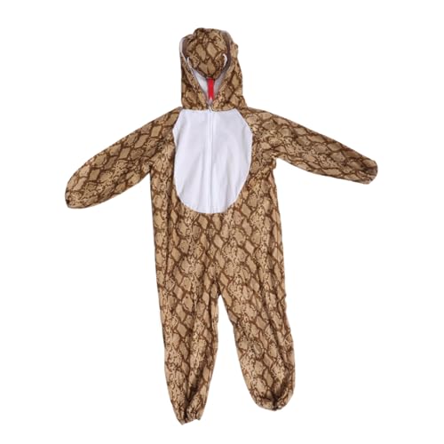 CLISPEED Schlangenkostüm Weicher Langlebiger Animal Bodysuit mit Lebendigem Design Bequem für Faschings und Halloween Party Vielseitiges Kostüm für Rollenspiele und Tanzaufführungen von CLISPEED