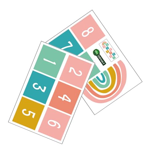 CLISPEED Selbstklebende Abnehmbare PVC Bodenaufkleber mit Zahlen Design und Strapazierfähig Spielerisch Zahlen Lernen für Kinderzimmer und Spielbereiche Leicht zu Reinigen und CLISPEED Selbstklebende Abnehmbare PVC Bodenaufkleber mit Zahlen Design und Strapazierfähig Spielerisch Zahlen Lernen für Kinderzimmer und Spielbereiche Leicht zu Reinigen und von CLISPEED