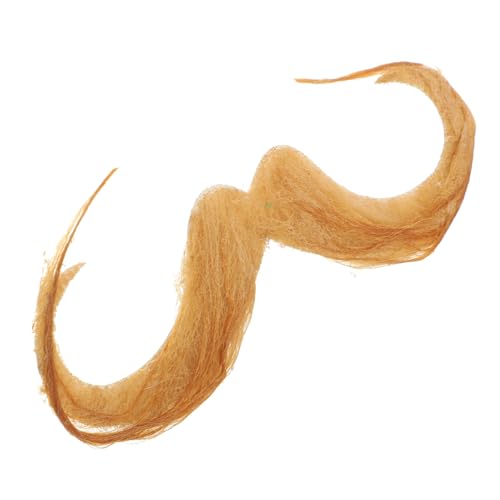 CLISPEED Selbstklebender falscher Schnurrbart mit realistischem Schnurrbart Komfortabel und Hautfreundlich für Halloween Karneval Cosplay-Partys und Geschenkideen von CLISPEED