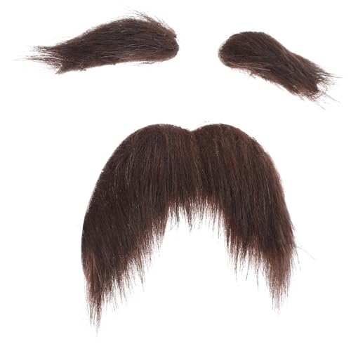 CLISPEED Selbstklebendes Schnurrbart Augenbrauen Set für Herren Realistisches Fake Gesichtsbehaarung Kostümzubehör Einfach Anzubringen für Halloween Theater Fasching und Kostümpartys CLISPEED Selbstklebendes Schnurrbart Augenbrauen Set für Herren Realistisches Fake Gesichtsbehaarung Kostümzubehör Einfach Anzubringen für Halloween Theater Fasching und Kostümpartys von CLISPEED