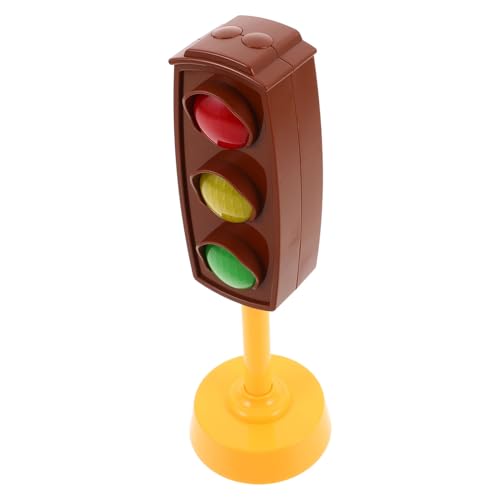CLISPEED Simulation Ampelmodell mit Licht und Toneffekten Rot Grün Gelb Verkehrssignal für Batterie für Rollenspiele und Frühkindliche Bildung von CLISPEED