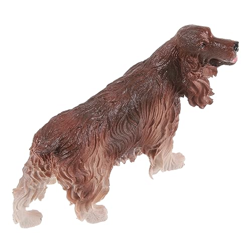 CLISPEED Simulation Hund Figurine Modell aus Kunststoff Realistisches Tiermodell für Lernspielzeug Tierwissen Dekorativ und Leicht zu Bewegen von CLISPEED