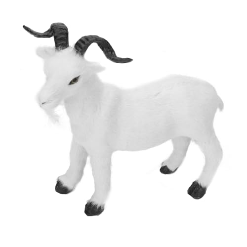 CLISPEED Simulierte Ziege Tierfigur Lernspielzeug Realistische Landtier Deko für Junge Mädchen und Jungen Pädagogisch von CLISPEED