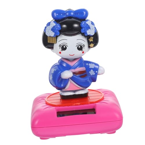 CLISPEED Solarbetriebene Kleine Kimono Puppenfigur mit Wackelndem Kopf Stehende Deko für Auto Büro und Zuhause Niedliche Japanische Kimono Dekoration für Tisch und CLISPEED Solarbetriebene Kleine Kimono Puppenfigur mit Wackelndem Kopf Stehende Deko für Auto Büro und Zuhause Niedliche Japanische Kimono Dekoration für Tisch und von CLISPEED