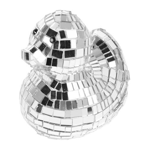 CLISPEED Spiegelnde Disco Ente Glasornament Silberne Spiegelkugel Hängend für Party Hochzeit Festival Wohn und Bürodekoration Lichtreflektierend Stimmungsaufhellend Platzsparend CLISPEED Spiegelnde Disco Ente Glasornament Silberne Spiegelkugel Hängend für Party Hochzeit Festival Wohn und Bürodekoration Lichtreflektierend Stimmungsaufhellend Platzsparend von CLISPEED