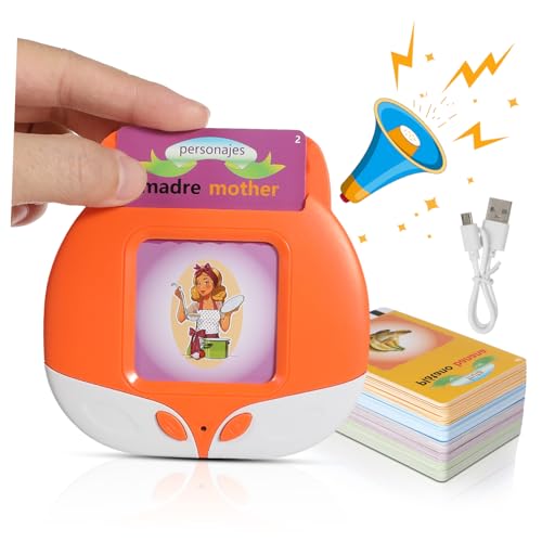 CLISPEED Sprechendes Lernspielzeug mit Wörtern Interaktive Lernkarten für Kleinkinder Hörbare Karten für Sprachentwicklung Robustes Design für Jahre Orangefarbener CLISPEED Sprechendes Lernspielzeug mit Wörtern Interaktive Lernkarten für Kleinkinder Hörbare Karten für Sprachentwicklung Robustes Design für Jahre Orangefarbener von CLISPEED