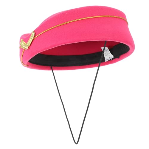 CLISPEED Stewardess-Hut Kabine Flugzeug Uniformen für Flugbegleiter Stewardess für Ö Flugbegleiterin Kostüm Damen Hut Stewardess pink Hostess Stewardess Kappe Hüte Imitation Monny Rosig CLISPEED Stewardess-Hut Kabine Flugzeug Uniformen für Flugbegleiter Stewardess für Ö Flugbegleiterin Kostüm Damen Hut Stewardess pink Hostess Stewardess Kappe Hüte Imitation Monny Rosig von CLISPEED