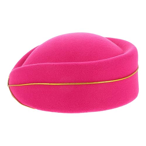 CLISPEED Stewardess Hut für Damen Faux Mütze Tiefem Stilvolles Accessoire für Kostüm Bühnenauftritte und Partys Modisches Cosplay Outfit CLISPEED Stewardess Hut für Damen Faux Mütze Tiefem Stilvolles Accessoire für Kostüm Bühnenauftritte und Partys Modisches Cosplay Outfit von CLISPEED