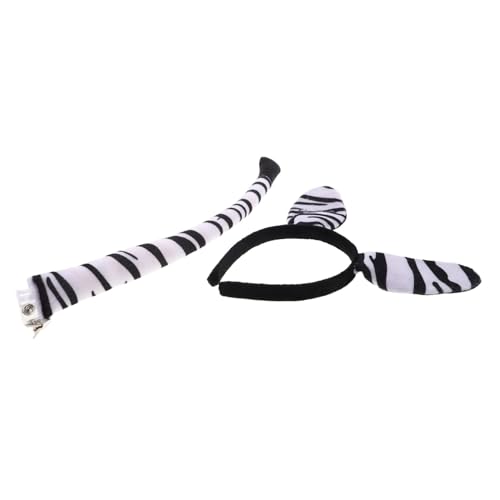 CLISPEED Stirnband mit Zebraohren für Erwachsene für Halloween Karneval Mottopartys und Tierkostüm Dress Up von CLISPEED