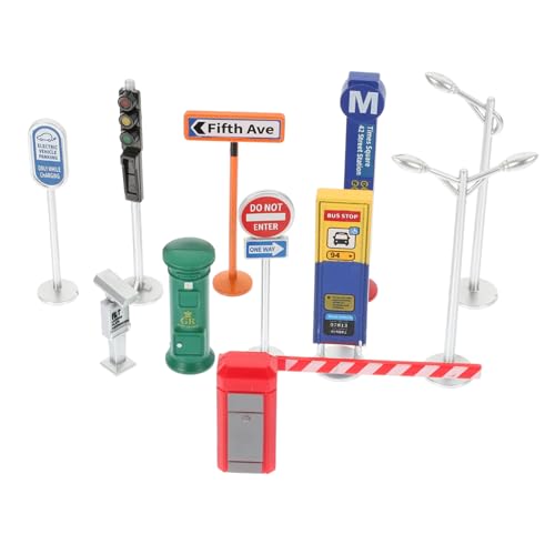 CLISPEED Straßenschilder Spielset Verkehrszeichen Lernspielzeug Realistische Farben Verkehrszeichen für Sandtisch Verkehrserziehung CLISPEED Straßenschilder Spielset Verkehrszeichen Lernspielzeug Realistische Farben Verkehrszeichen für Sandtisch Verkehrserziehung von CLISPEED