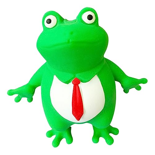 CLISPEED Stressabbau Frosch Quetschspielzeug Mittelgroß aus TPR Kompaktes Tragbares Antistress für Büro und Zuhause Handstärkendes Flexibles Squeeze Toy für Erwachsene von CLISPEED