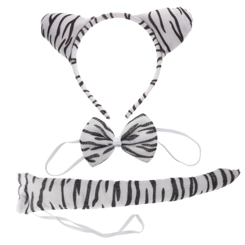 CLISPEED Tiger Kostüm für Mädchen mit Niedlichem Tiger Ohr Haarreif und Fliege Stabiler Haarschmuck für Karneval Fasching Halloween und Kostüm Party Zubehör CLISPEED Tiger Kostüm für Mädchen mit Niedlichem Tiger Ohr Haarreif und Fliege Stabiler Haarschmuck für Karneval Fasching Halloween und Kostüm Party Zubehör von CLISPEED