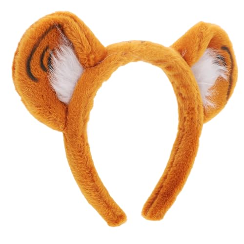 CLISPEED Tiger Ohren Haarreif für Mädchen Niedliches Formstabiles Stirnband mit Kuscheligem Design für Karneval Halloween Kostümpartys und Fotoshootings Auffälliges Accessoire für von CLISPEED