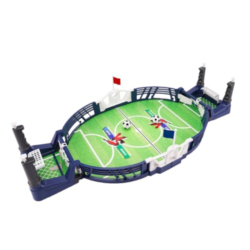 CLISPEED Tischfußballspiel Kickertisch Kompaktes Sicheres zur Feinmotorik und Wettbewerb Tragbarer Doppel Kicker für Zuhause und Unterwegs Fußballgeschenk für Jungs von CLISPEED