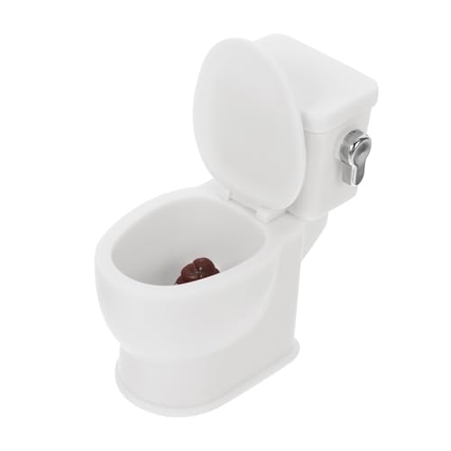 CLISPEED Toilette für Puppenhaus mit Spülgeräusch Realistische Badezimmer Dekoration für Puppenhausmöbel Stilvolles Zubehör für Miniaturmodelle CLISPEED Toilette für Puppenhaus mit Spülgeräusch Realistische Badezimmer Dekoration für Puppenhausmöbel Stilvolles Zubehör für Miniaturmodelle von CLISPEED