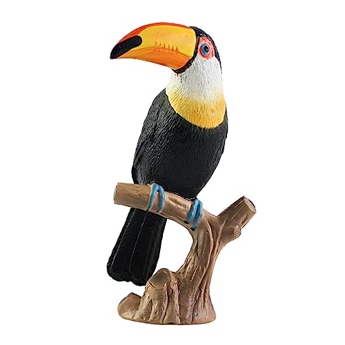 CLISPEED Toukanspielzeug Vogel Kinderspielzeug Tierisches -Modell Modell Tierspielzeug Modelltier Tiermodell Kinderspielzeug von CLISPEED