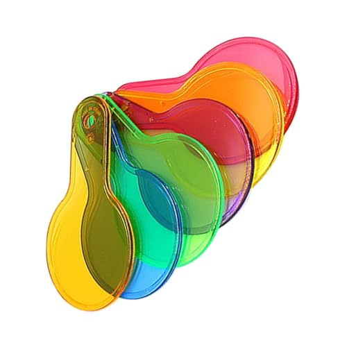CLISPEED Transparente Farbfilter Platten Teiliges aus Robustem Abs Kunststoff Farbige Optik Lernspielzeuge für Physikunterricht Farblehre und Leuchttisch Experimente von CLISPEED
