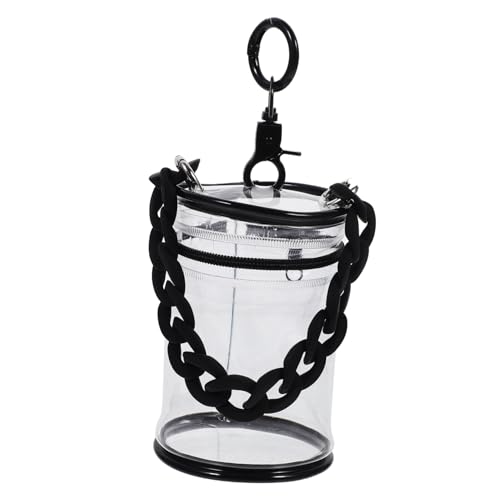 CLISPEED Transparente PVC Puppentragetasche Staubdichtes Display mit Reißverschluss Leichtes Mini Organizer Täschchen für Sammelfiguren Tragbarer Staubschutzbeutel für Puppen Unterwegs von CLISPEED