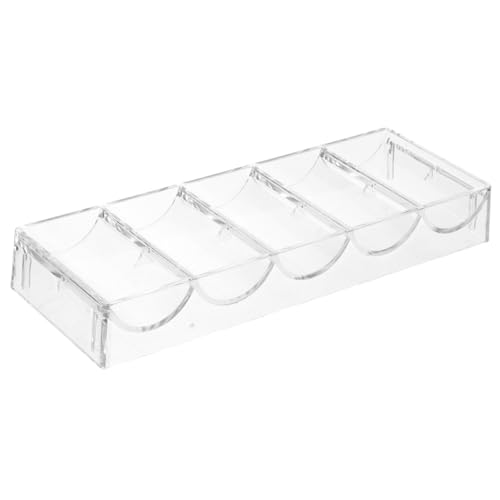CLISPEED Transparente Poker Chip Box aus Verschleißfestem Acryl Tragbares Aufbewahrungstablett für Kartenspiele Kompakter Stabiler Chips Organizer für Täglichen Gebrauch CLISPEED Transparente Poker Chip Box aus Verschleißfestem Acryl Tragbares Aufbewahrungstablett für Kartenspiele Kompakter Stabiler Chips Organizer für Täglichen Gebrauch von CLISPEED