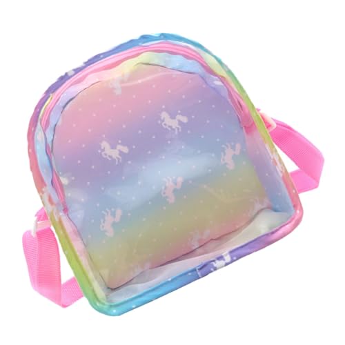 CLISPEED Transparente Puppen Tragetasche mit Tragegriff Langlebig und Kompakt zur Aufbewahrung von Babyspielzeug und Fläschchen mit Durchsichtigem Design für Schnelle Inhaltserkennung von CLISPEED