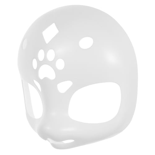 CLISPEED Unbemalte Fursuit Kopf Basis Weißes Kunststoff Tiermaske DIY Flauschige Cosplay Maske Weiche Basis Für Halloween Karneval Kostümzubehör CLISPEED Unbemalte Fursuit Kopf Basis Weißes Kunststoff Tiermaske DIY Flauschige Cosplay Maske Weiche Basis Für Halloween Karneval Kostümzubehör von CLISPEED
