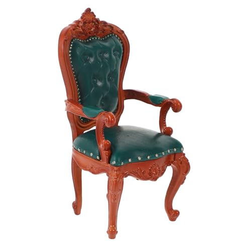 CLISPEED Vintage Armchair für Puppenhaus für Wohnzimmer Arbeitszimmer oder Schlafzimmer für Sammler und Miniaturmöbel CLISPEED Vintage Armchair für Puppenhaus für Wohnzimmer Arbeitszimmer oder Schlafzimmer für Sammler und Miniaturmöbel von CLISPEED