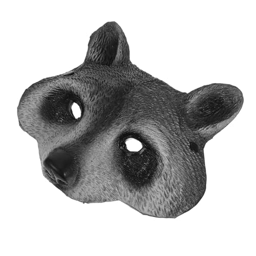 CLISPEED Vintage Waschbär Maske Halloween Tierkostüm Halbgesichtsmaske aus PU Schaum Atmungsaktiv und für Karneval Maskerade Party Cosplay von CLISPEED