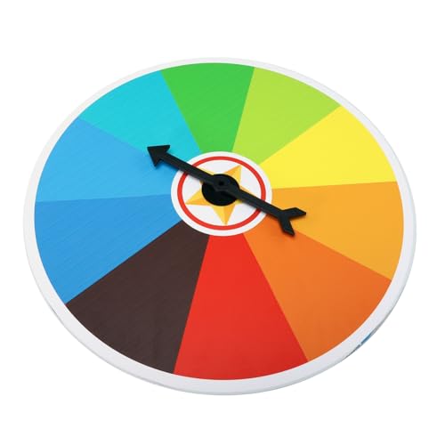 CLISPEED Wandhängendes Drehbares Spiel Drehrad für Karneval Partyspiele Geburtstagspartys Mädelsabende Wiederverwendbar für Fundraiser und Unterricht von CLISPEED