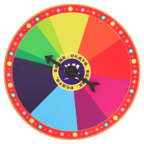 CLISPEED Wandhängendes kleines drehbares Spielrad Party Klassenraum preisrad Vielseitiges Karnevalsspiel Zubehör CLISPEED Wandhängendes kleines drehbares Spielrad Party Klassenraum preisrad Vielseitiges Karnevalsspiel Zubehör von CLISPEED