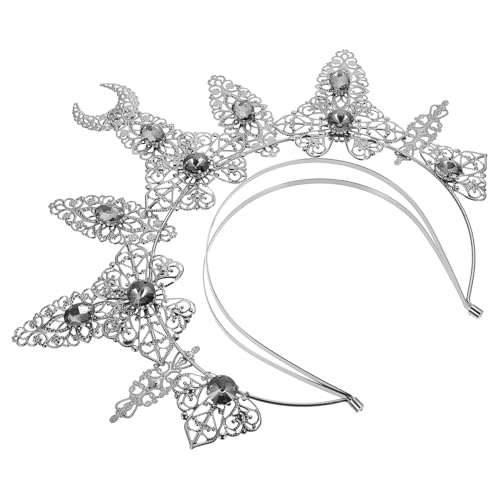 CLISPEED Wasserdichter Wasserdiamant Stirnband Haarschmuck mit Heiligenschein Design Vielseitiges Party Kostüm Accessoire Eleganter Kopfschmuck für Hochzeiten und Festliche Anlässe von CLISPEED