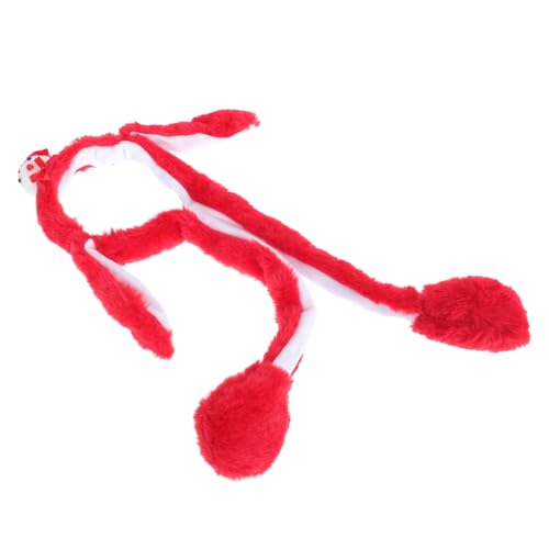 CLISPEED Weiches Hasenohren Stirnband Weihnachtskostüm Bewegliche Ohren Lustiger Kopfschmuck für Junge Mädchen Party und Haarschmuck mit Schneemann Rot CLISPEED Weiches Hasenohren Stirnband Weihnachtskostüm Bewegliche Ohren Lustiger Kopfschmuck für Junge Mädchen Party und Haarschmuck mit Schneemann Rot von CLISPEED