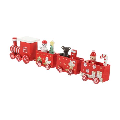 CLISPEED Weihnachtlicher Holz Zug Dekoration Mehrteilig Cartoon Stil Festliche Tisch und Partydeko Holzspielzeug CLISPEED Weihnachtlicher Holz Zug Dekoration Mehrteilig Cartoon Stil Festliche Tisch und Partydeko Holzspielzeug von CLISPEED