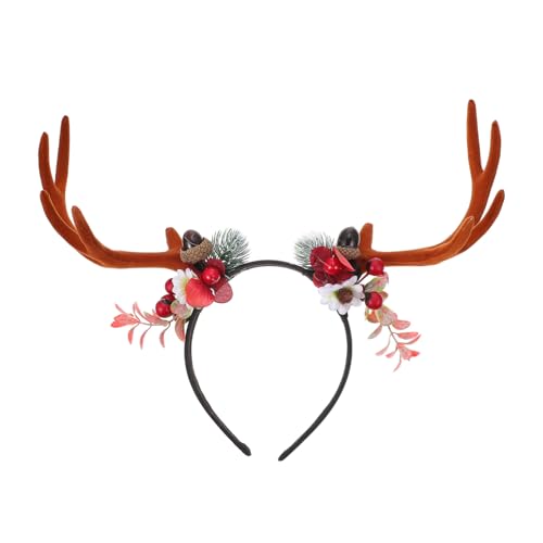CLISPEED Weihnachtliches Haarband mit Weichem Rentiergeweih und Beeren Leichtes Xmas Haaraccessoire für Mädchen Festliches Kopfschmuck für Weihnachtsfeiern und Kostümpartys CLISPEED Weihnachtliches Haarband mit Weichem Rentiergeweih und Beeren Leichtes Xmas Haaraccessoire für Mädchen Festliches Kopfschmuck für Weihnachtsfeiern und Kostümpartys von CLISPEED