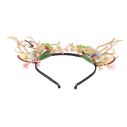 CLISPEED Weihnachtliches Rentiergeweih Stirnband Flexibel Weiches Haarband Festliche Kopfbedeckung für Weihnachtsfeier Kostüm Party Junge Mädchen und Erwachsene von CLISPEED