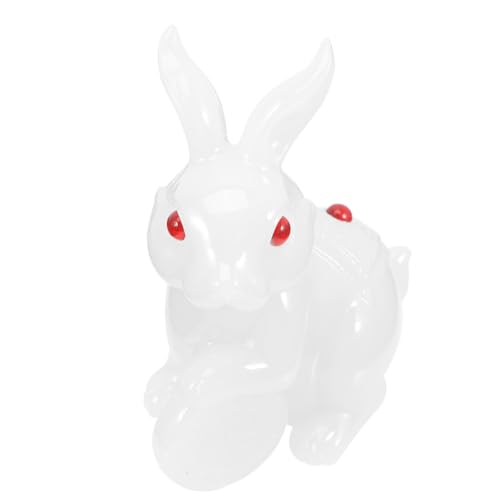CLISPEED Weiße Jade Hasenfigur Desktop Deko Leichte Tischdekoration mit Kaninchenmotiv Chinesisches Tierkreiszeichen Hase Kreatives für Lehrer und Freunde Osterhasen Ornament CLISPEED Weiße Jade Hasenfigur Desktop Deko Leichte Tischdekoration mit Kaninchenmotiv Chinesisches Tierkreiszeichen Hase Kreatives für Lehrer und Freunde Osterhasen Ornament von CLISPEED