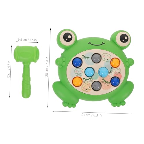 CLISPEED Whack A Frog Game Lernspielzeug mit Hammer für Montessori-inspiriertes Froschspiel zur Kognitiven und Hand-Auge-koordination Tischspiel für Jungen und Mädchen Interaktives CLISPEED Whack A Frog Game Lernspielzeug mit Hammer für Montessori-inspiriertes Froschspiel zur Kognitiven und Hand-Auge-koordination Tischspiel für Jungen und Mädchen Interaktives von CLISPEED