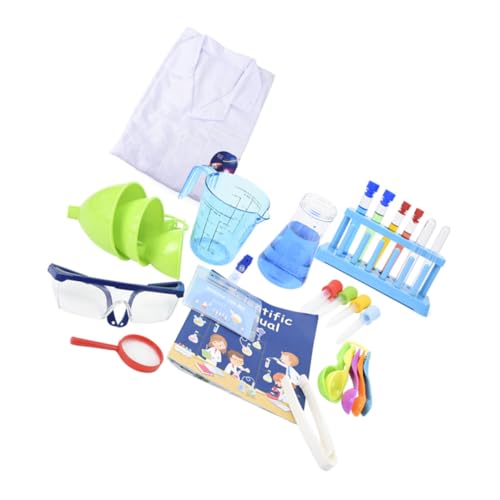 CLISPEED Wissenschaft Experimentierkasten Set Labor Experiment Kit für Jungen und Mädchen DIY Chemie Labor zur Praktischer Fähigkeiten Pädagogisch und Kreativ Inklusive Zufällige Farbe von CLISPEED