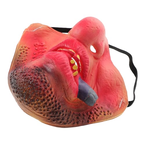 CLISPEED Witzige Halbgesichts Cosplay mit Schnurrbart Halloween Party für Erwachsene Spaßige Verkleidung Karneval Weihnachten von CLISPEED