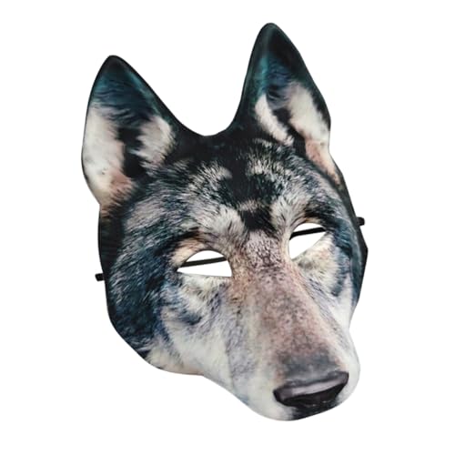 CLISPEED Wolf Maske für Halloween Tiermaske Realistische Wolfs Kostümmaske Verstellbare Maske für Cosplay Partys Bequemen Materialien Gefertigt für Kopfgrößen CLISPEED Wolf Maske für Halloween Tiermaske Realistische Wolfs Kostümmaske Verstellbare Maske für Cosplay Partys Bequemen Materialien Gefertigt für Kopfgrößen von CLISPEED