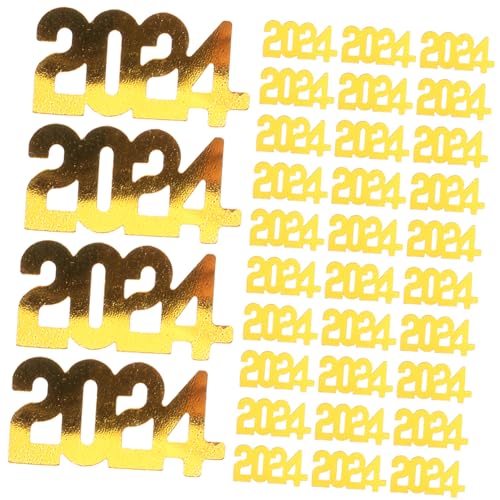 CLISPEED Year Party Streudeko Gold Glänzendes Konfetti Tischdeko Festliche Party Supplies für Silvester und Neujahrsfeier CLISPEED Year Party Streudeko Gold Glänzendes Konfetti Tischdeko Festliche Party Supplies für Silvester und Neujahrsfeier von CLISPEED