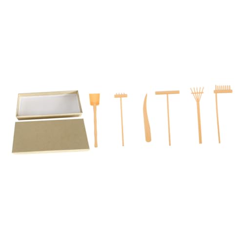 CLISPEED Zen Garten Sandrechen Set Teilig mit Box Kompakte Zen Gartengeräte aus Langlebigem Material Dekoratives Zubehör für Schreibtisch und DIY Sandgarten Stilvolles Meditations und CLISPEED Zen Garten Sandrechen Set Teilig mit Box Kompakte Zen Gartengeräte aus Langlebigem Material Dekoratives Zubehör für Schreibtisch und DIY Sandgarten Stilvolles Meditations und von CLISPEED