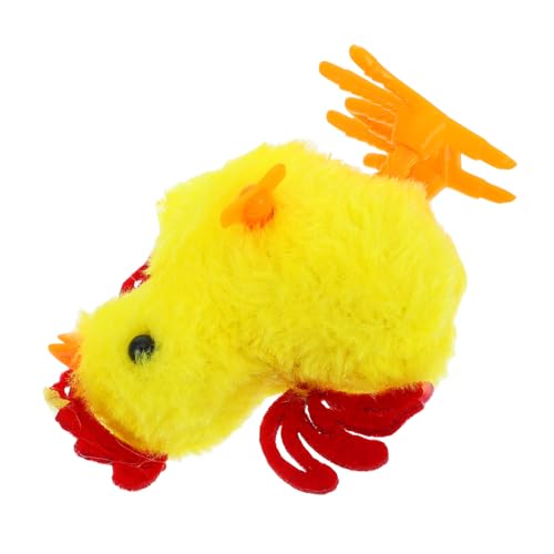 CLISPEED springendes Huhn Simulations-Hühnerspielzeug Sich drehendes Uhrwerkküken für Geburtstagsgeschenk Leuchtendes Kükenspielzeug Hundespielzeug mit schreiendem Hühnchen CLISPEED springendes Huhn Simulations-Hühnerspielzeug Sich drehendes Uhrwerkküken für Geburtstagsgeschenk Leuchtendes Kükenspielzeug Hundespielzeug mit schreiendem Hühnchen von CLISPEED