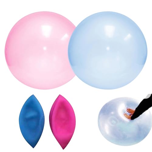 CLIUNT 2 Stücke Wasserblasenball, 120cm Wasserball transparenter, Bubble Ball für Erwachsene Kinder, aufblasbarer Wasserball, Für Beach Garden Ball Party im Freien CLIUNT 2 Stücke Wasserblasenball, 120cm Wasserball transparenter, Bubble Ball für Erwachsene Kinder, aufblasbarer Wasserball, Für Beach Garden Ball Party im Freien von CLIUNT