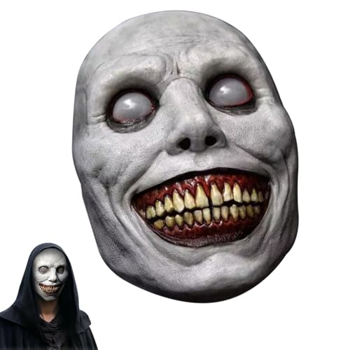 CLIUNT Horror Maske, Halloween Maske, Horror Scary Halloween Mask, Lächelnder Dämon/Clown Cosplay/Gruseliger Halloween Demon/Karneval Fasching Böse Kostümparty-Requisiten für Damen Herren von CLIUNT