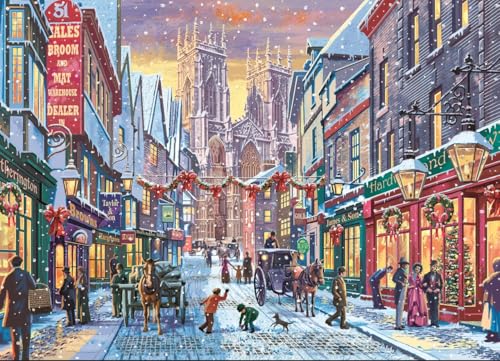 CLMCL 1000 Stück Weihnachtspuzzle Weihnachtspuzzle für Erwachsene und Kinder Jigsaw Puzzle Weihnachtsstraße CLMCL 1000 Stück Weihnachtspuzzle Weihnachtspuzzle für Erwachsene und Kinder Jigsaw Puzzle Weihnachtsstraße von CLMCL