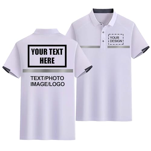 CLMETHE Benutzerdefinierte Hi Viz Vis Poloshirts Reflektierende Sicherheitsarbeit T-Shirt Polo Kurzarm Personalisiertes Logo Hohe Sichtbarkeit Tops Text Foto hinzufügen,White-S CLMETHE Benutzerdefinierte Hi Viz Vis Poloshirts Reflektierende Sicherheitsarbeit T-Shirt Polo Kurzarm Personalisiertes Logo Hohe Sichtbarkeit Tops Text Foto hinzufügen,White-S von CLMETHE